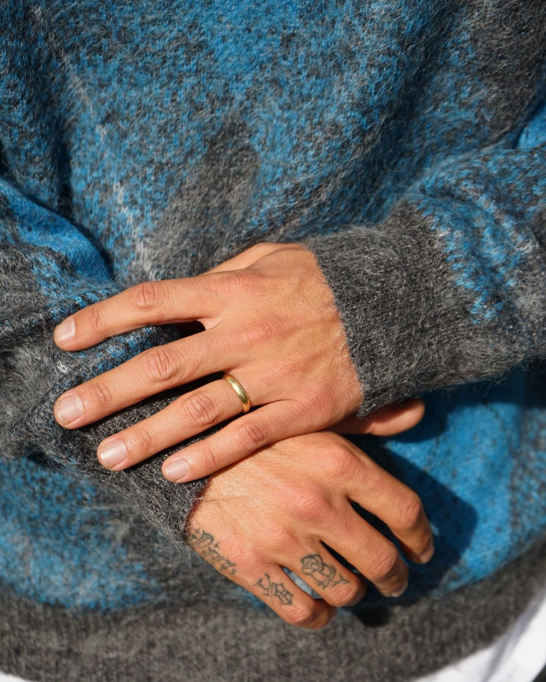 RADIALL | INNA DE YARD - CREW NECK SWEATER L/S - Blue