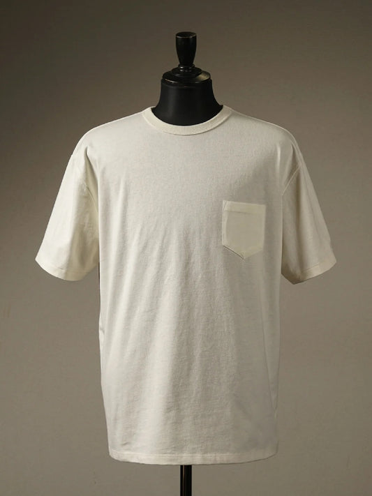 GLADHAND & Co. | HEAVY WEIGHT BINDER NECK POCKET T-SHIRTS - White
