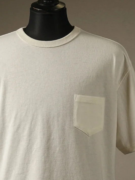 GLADHAND & Co. | HEAVY WEIGHT BINDER NECK POCKET T-SHIRTS - White