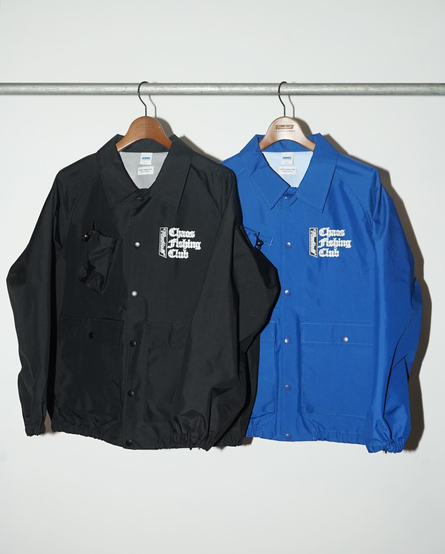 RADIALL | CHROME LETTERS - WINDBREAKER JACKET - Black