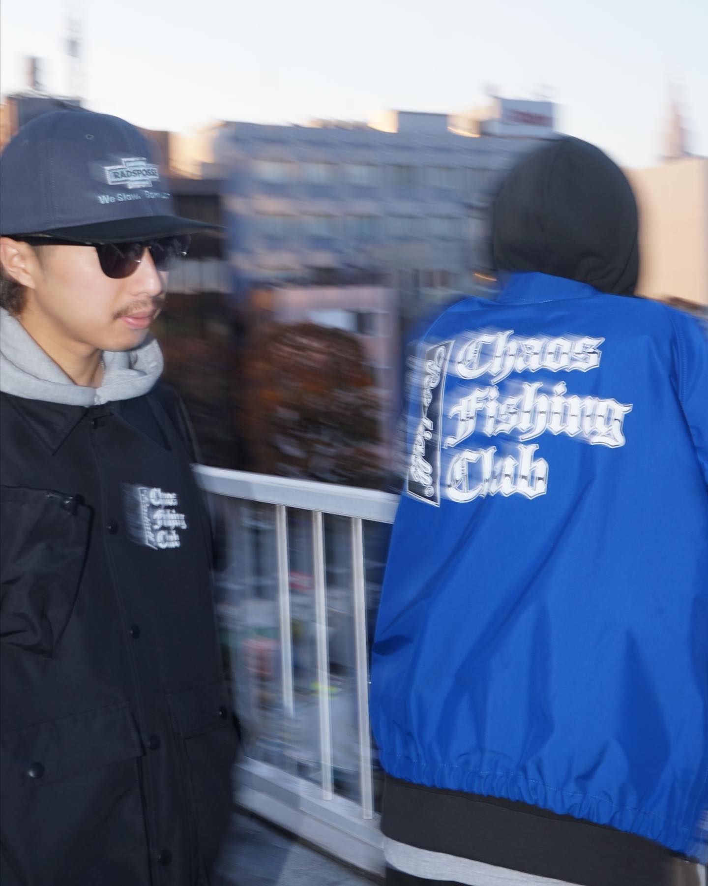 RADIALL | CHROME LETTERS - WINDBREAKER JACKET - Black