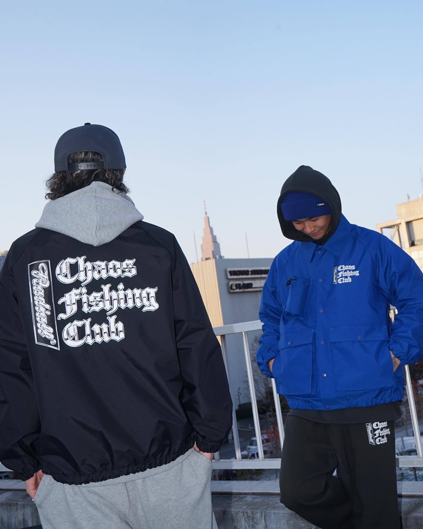 RADIALL | CHROME LETTERS - WINDBREAKER JACKET - Black