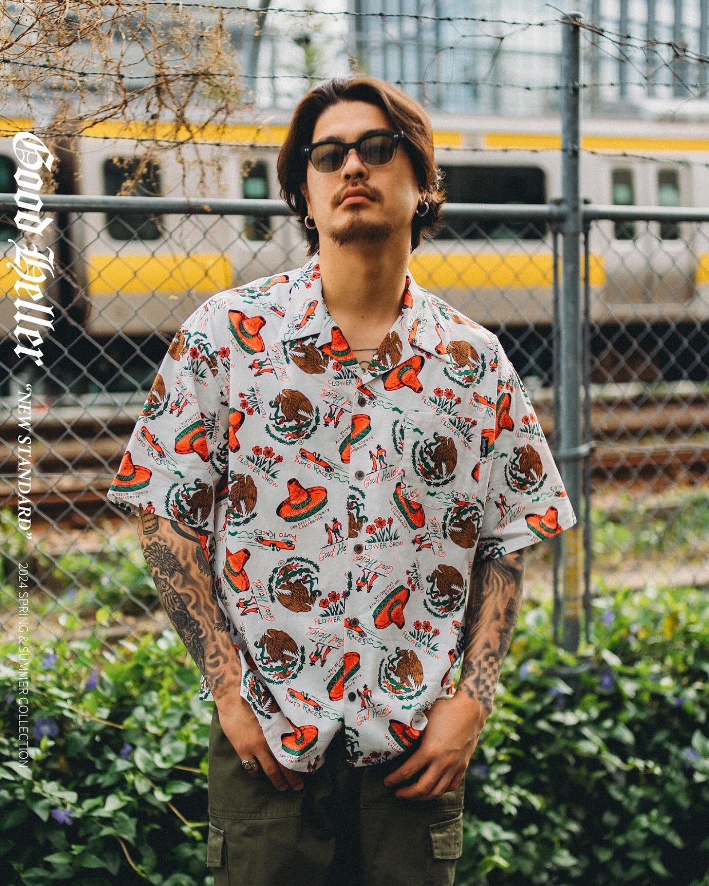 GOOD HELLER | MEXICAN ALL OVER PATTERN S/S SHIRT