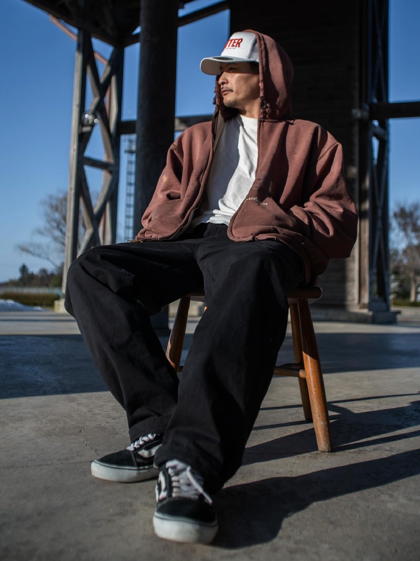 FLUTTER | The Holiday -Comfy fit- Cotton Twill Easy Pants - Black