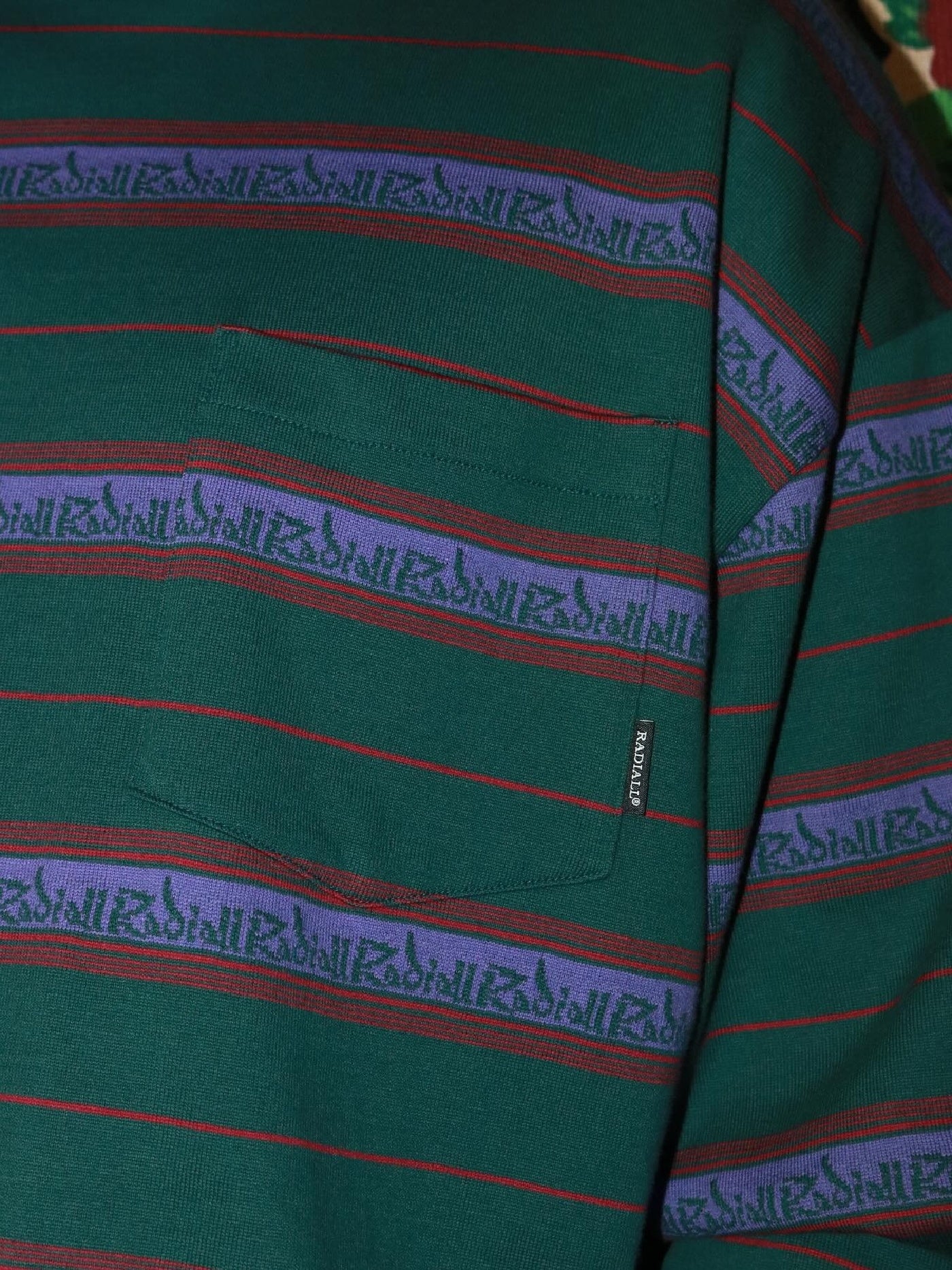 RADIALL | Lincoln Park - CREW NECK T-SHIRT L/S - Forest Green