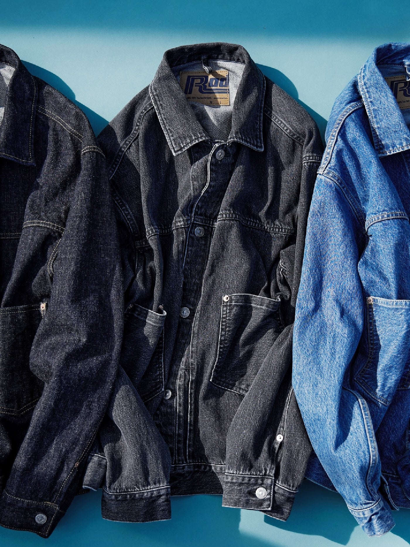 RADIALL | Classic 350 Top - TRUCKER JACKET - Light Black