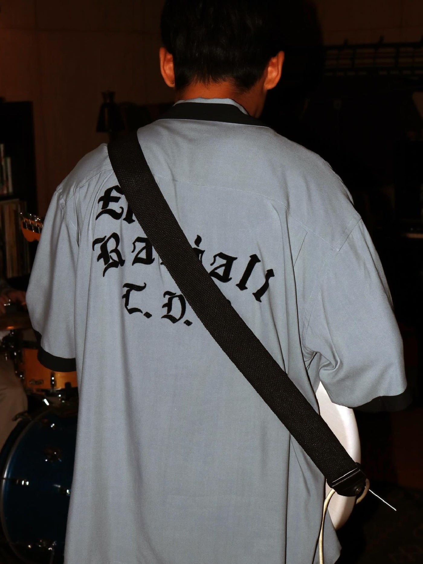 RADIALL | True Deal Pot - OPEN COLLARED SHIRT S/S - Steel Gray