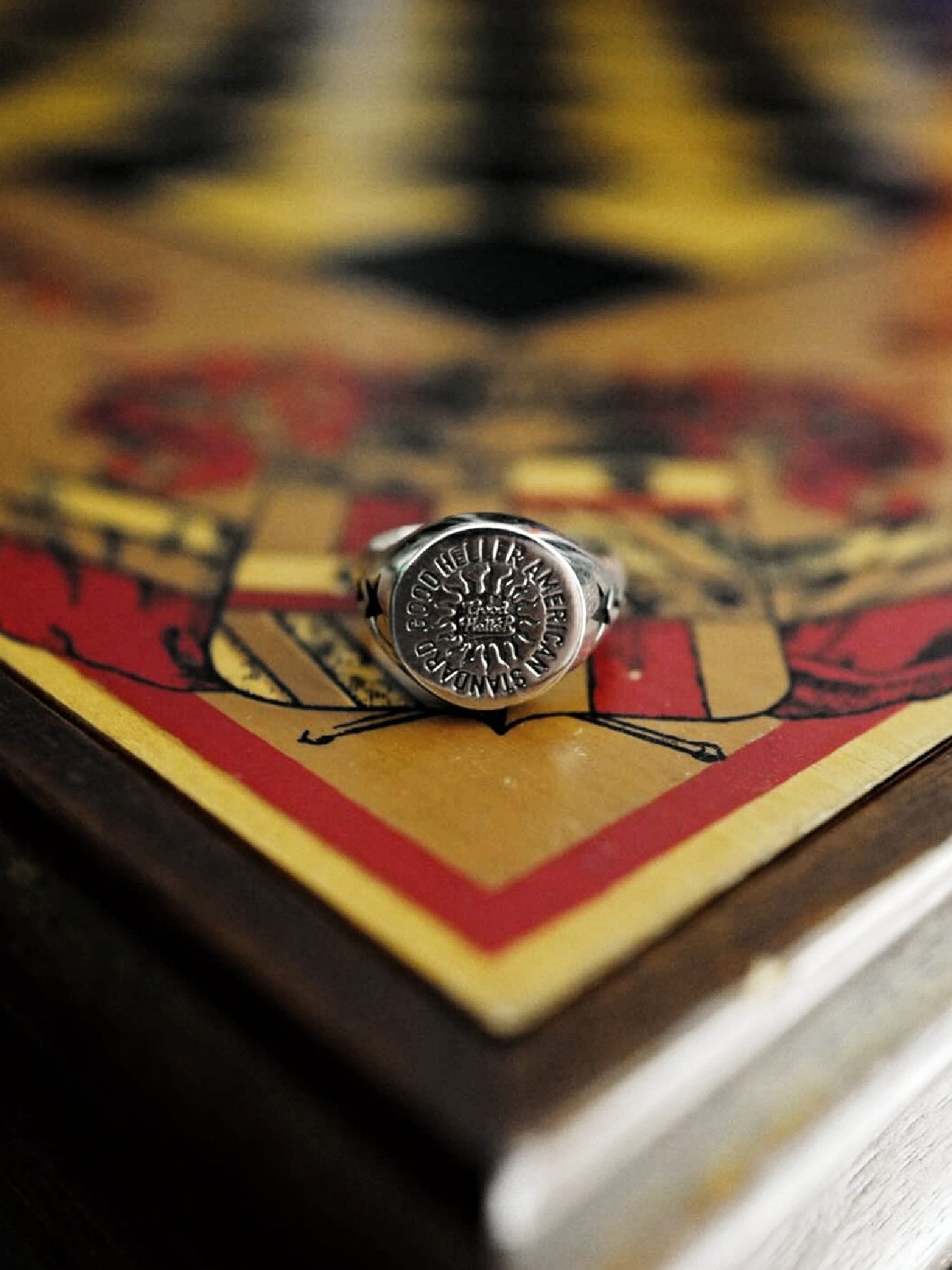 GOOD HELLER | SUN LOGO SIGNET RING - 925 Silver