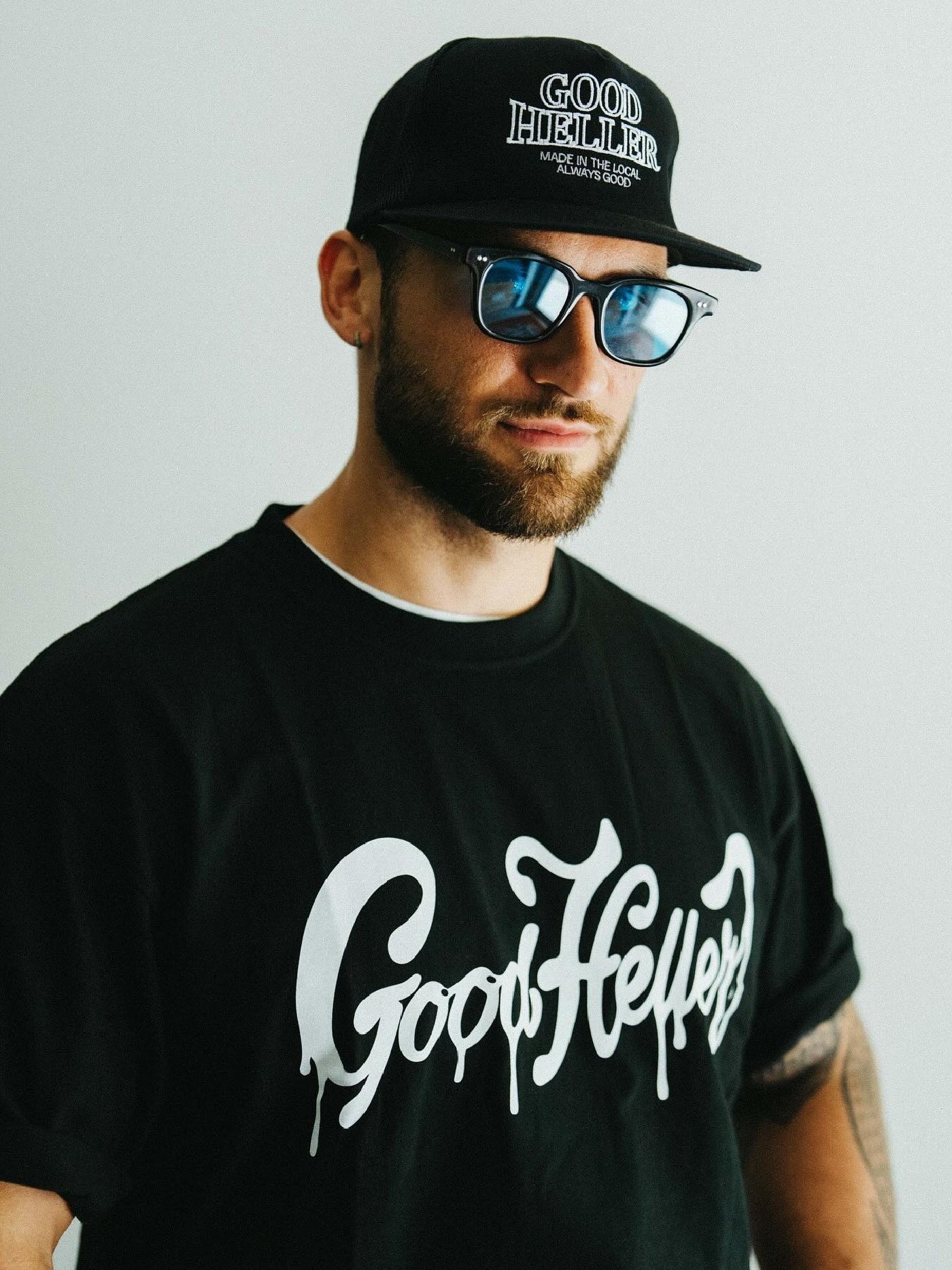 GOOD HELLER | EMBROIDERY LOGO MESH CAP