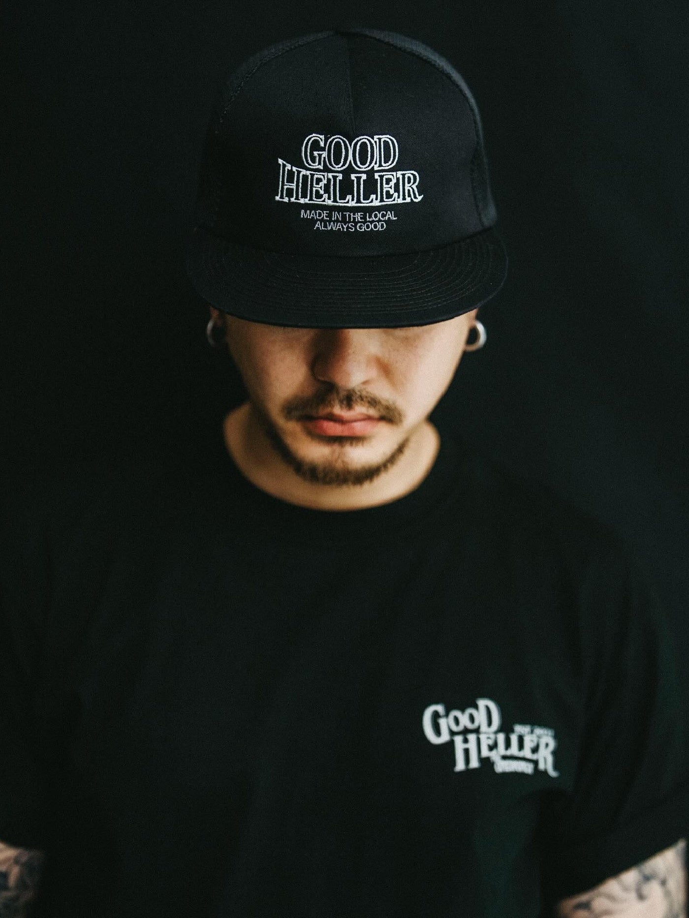 GOOD HELLER | EMBROIDERY LOGO MESH CAP