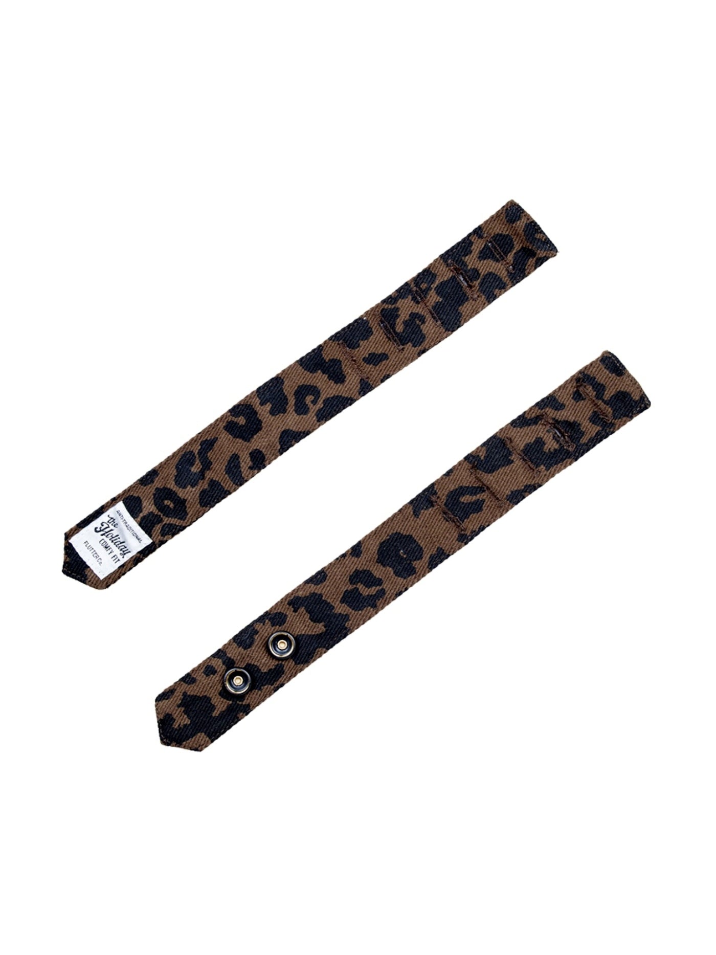 FLUTTER | The Holiday -Comfy fit- Cotton Twill Leopard Easy Short Pants - Brown