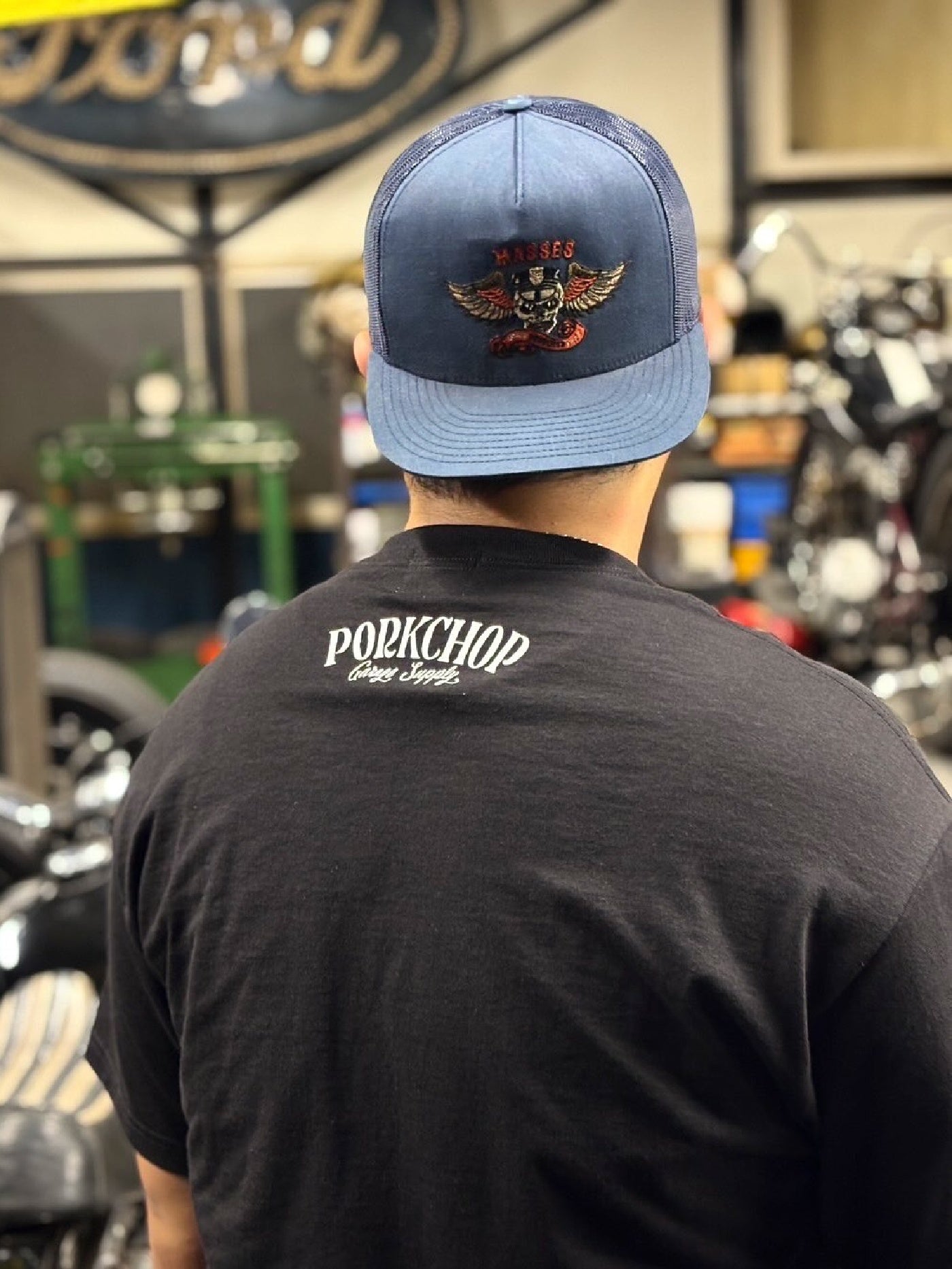 PORKCHOP | PORK FRONT TEE - Black