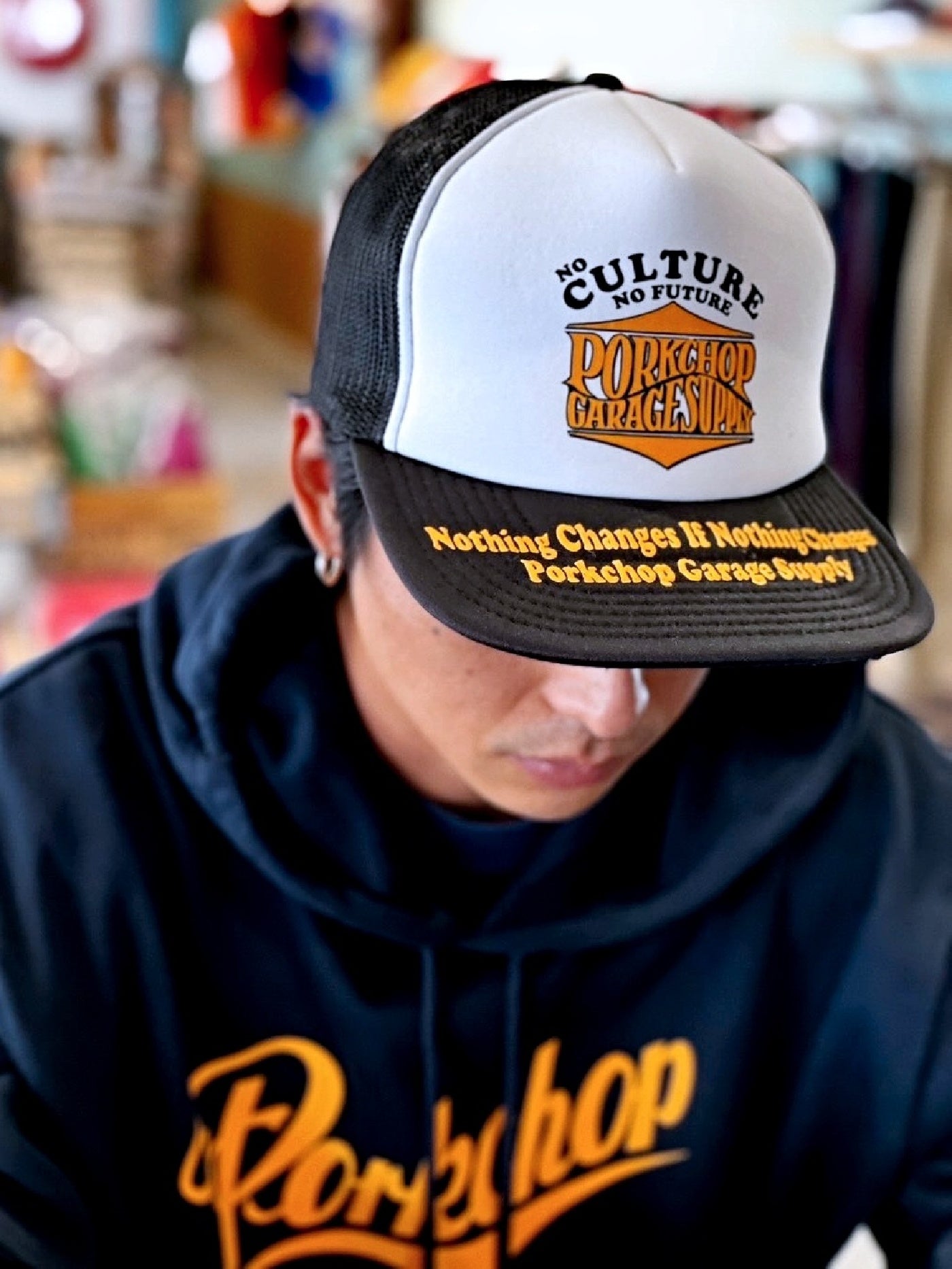 【10.12 (Sun) 12:00 Release】PORKCHOP | WAVE LOGO MESH CAP
