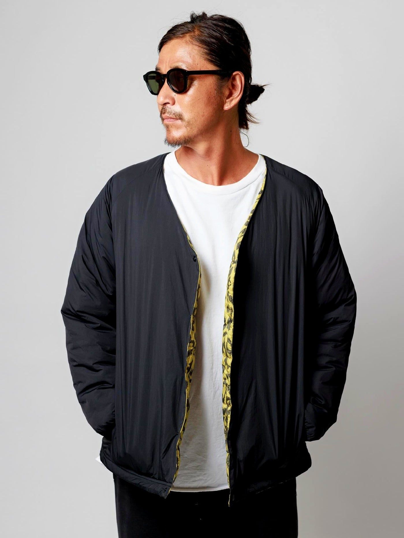 【10.12 (Sun) Release】WAX | Reversible Nylon Cardigan