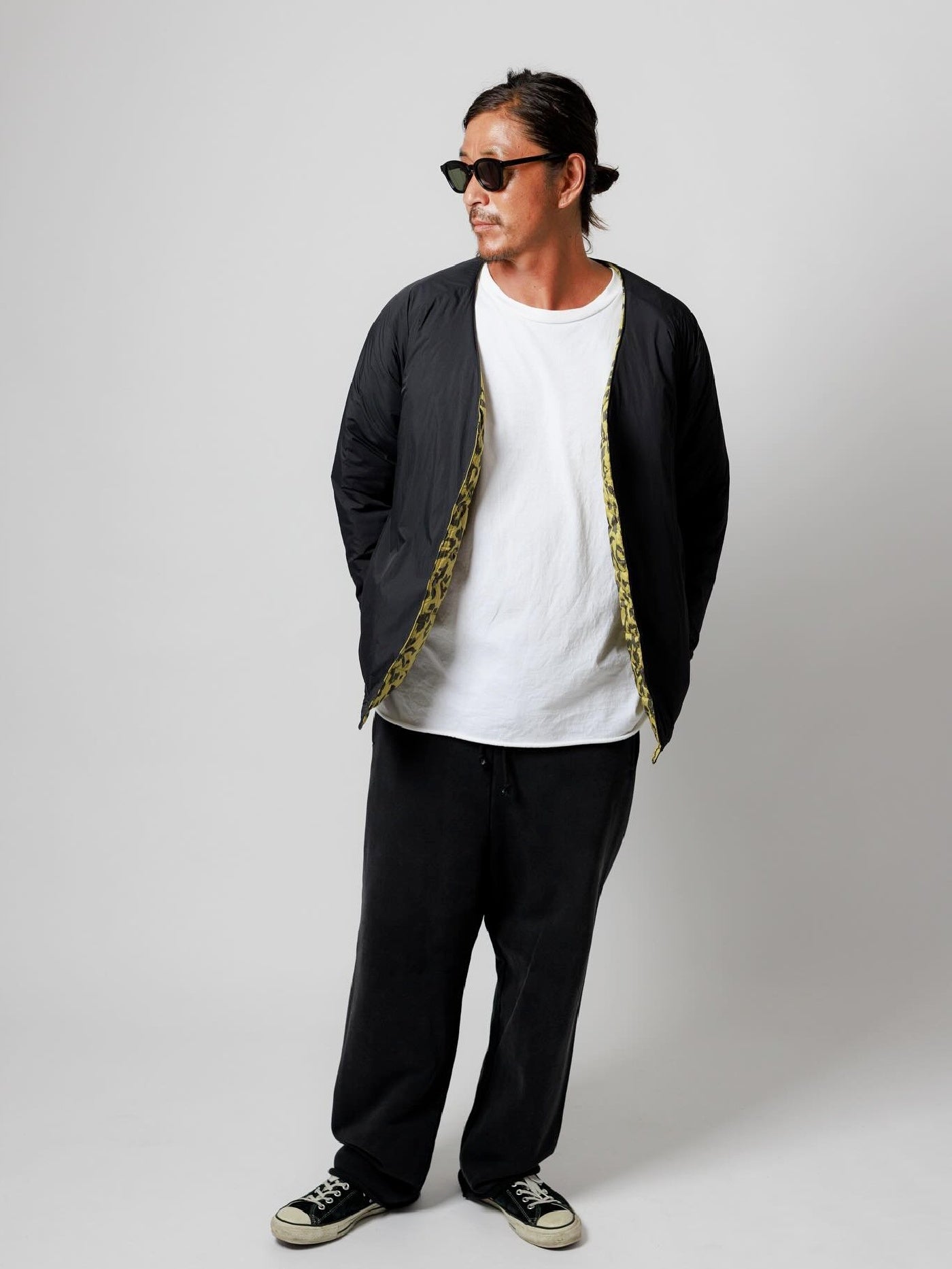 【10.12 (Sun) Release】WAX | Reversible Nylon Cardigan