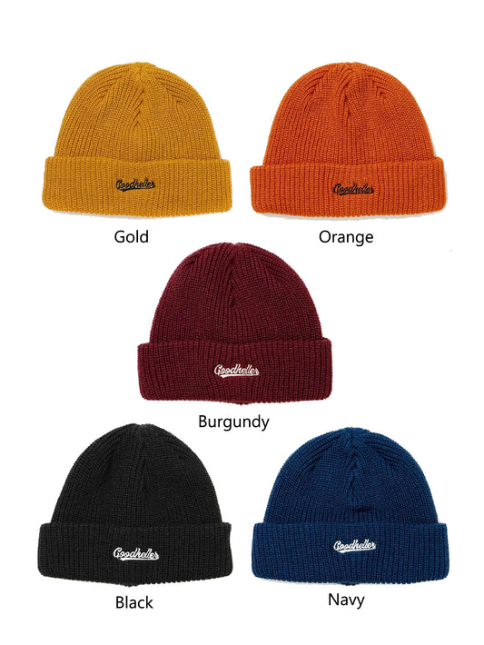 GOOD HELLER | LOGO EMBROIDERY ACRYLIC KNIT CAP