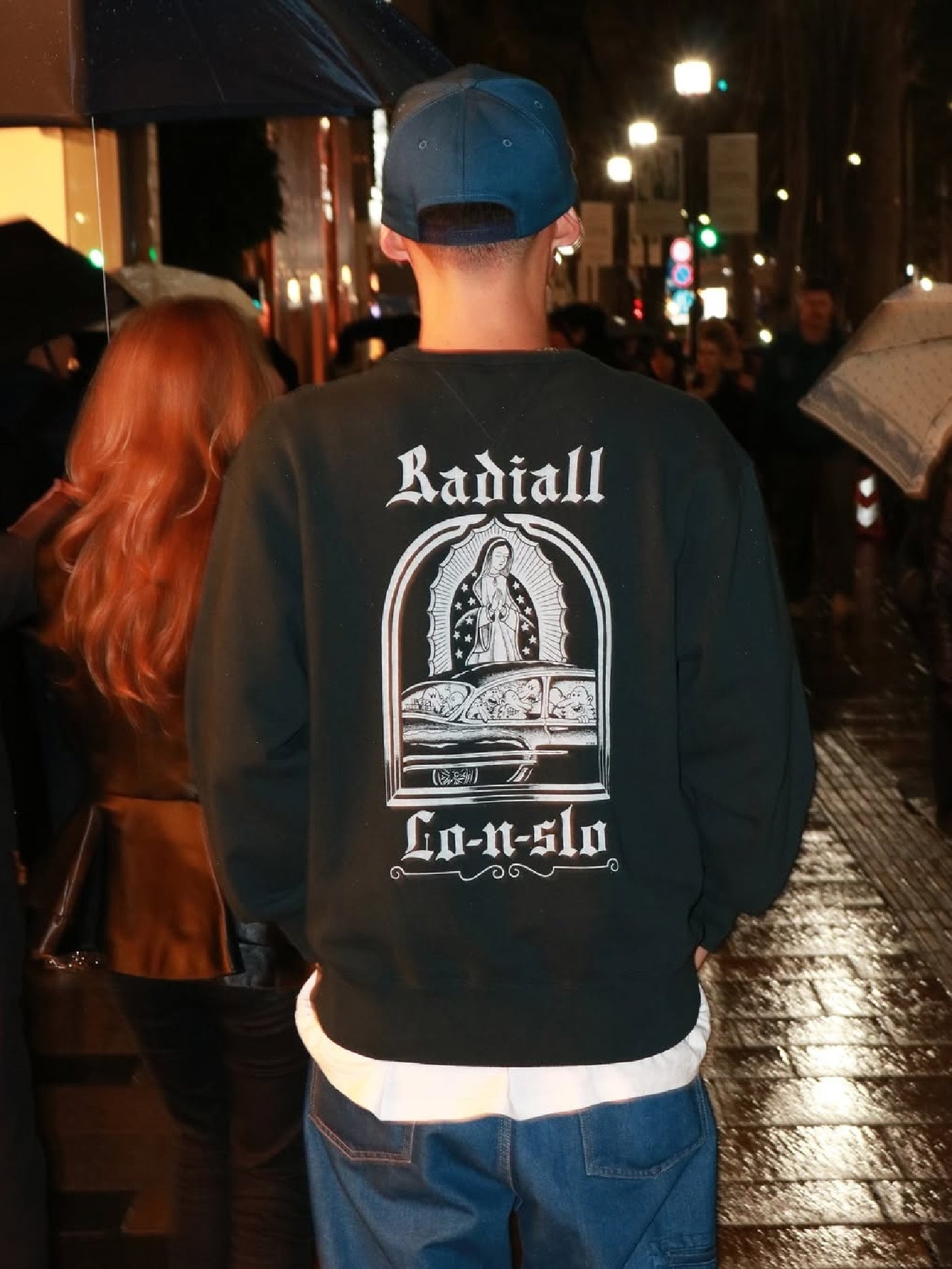 【10.25 (Sat) 12:00 Release】RADIALL | Boulevard - LOOPWHEEL CREW NECK SWEATSHIRT L/S - Ink Black