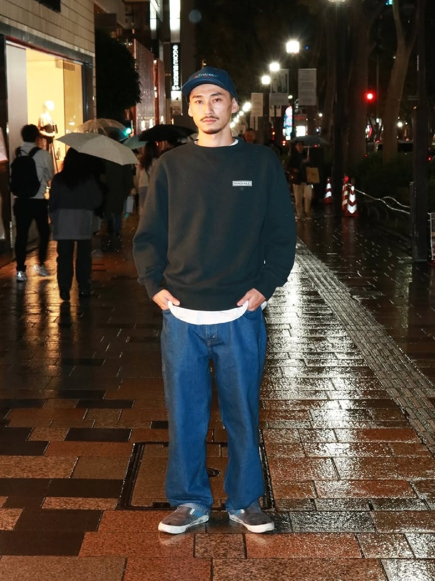 【10.25 (Sat) 12:00 Release】RADIALL | Boulevard - LOOPWHEEL CREW NECK SWEATSHIRT L/S - Ink Black