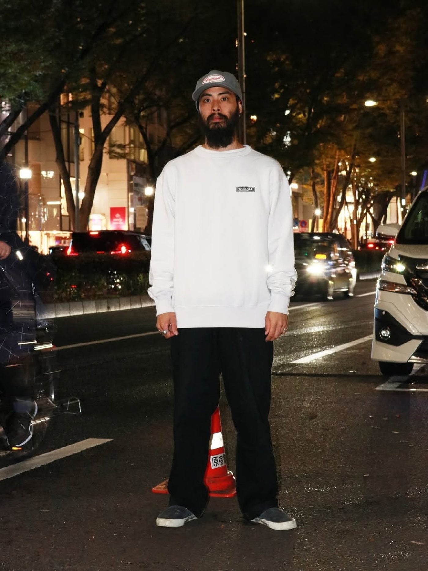 【10.25 (Sat) 12:00 Release】RADIALL | Boulevard - LOOPWHEEL CREW NECK SWEATSHIRT L/S - Snow White