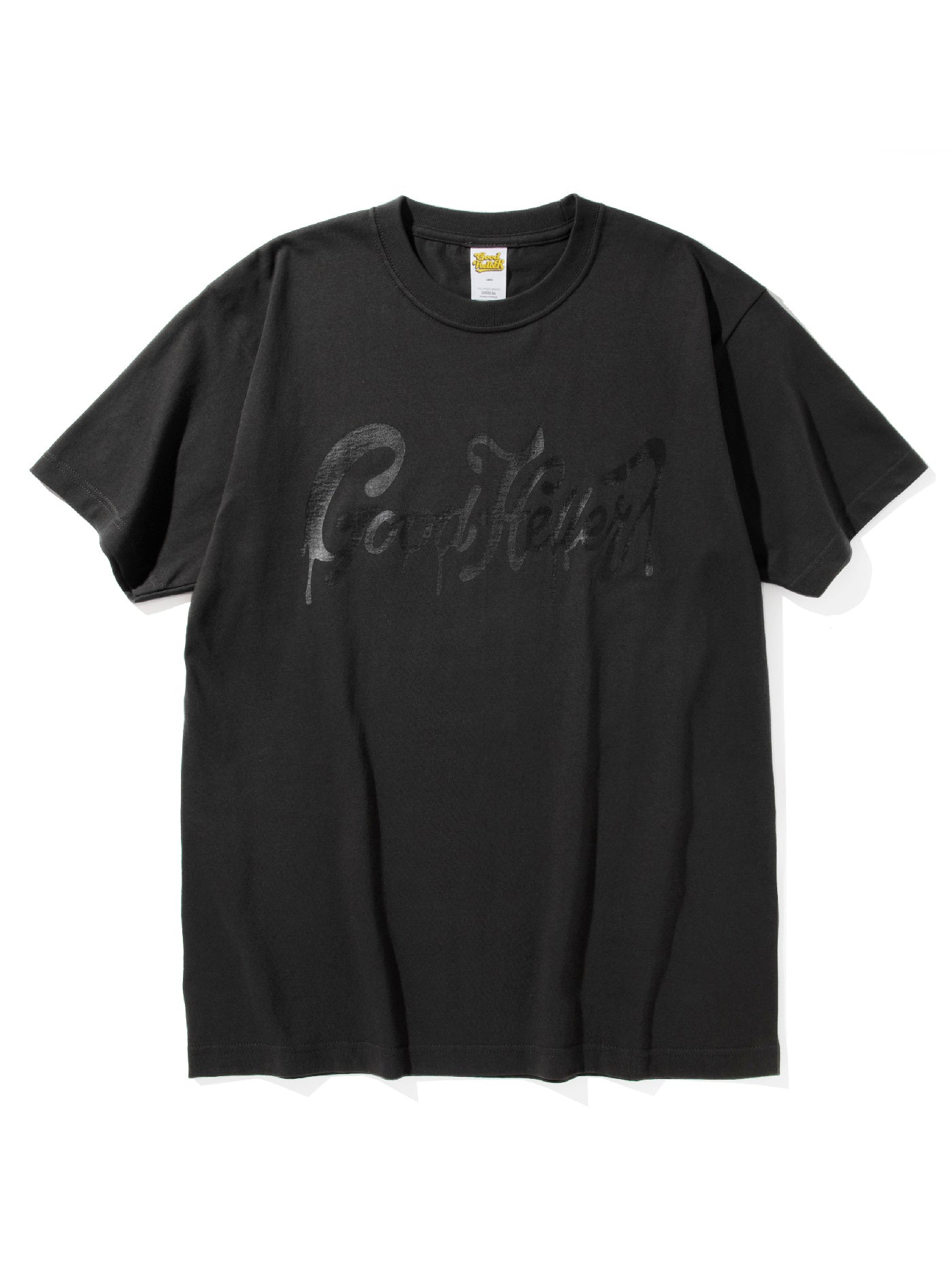 GOOD HELLER | DRIPPING LOGO S/S T-SHIRT - Ink Black