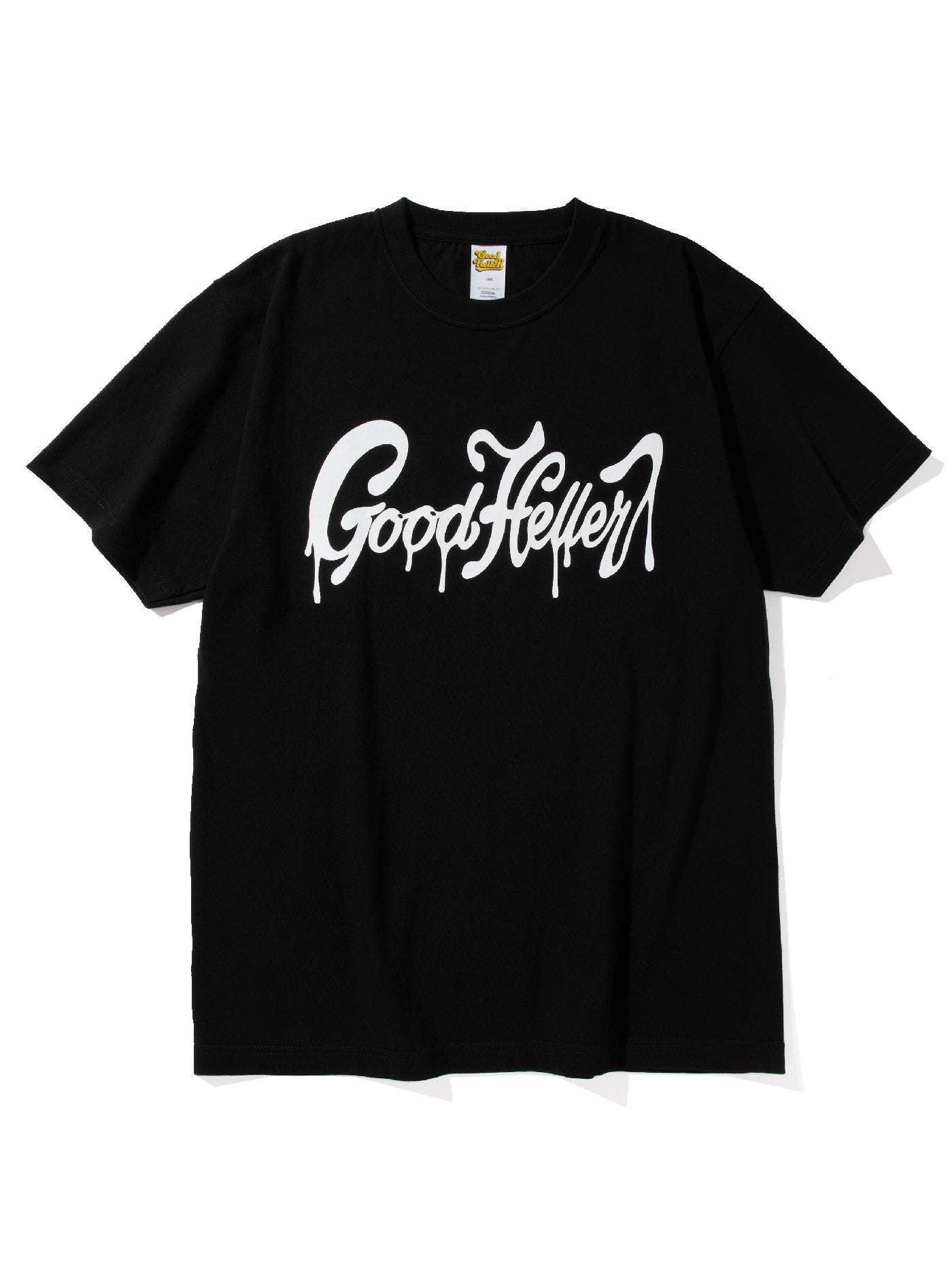 GOOD HELLER | DRIPPING LOGO S/S T-SHIRT - Black