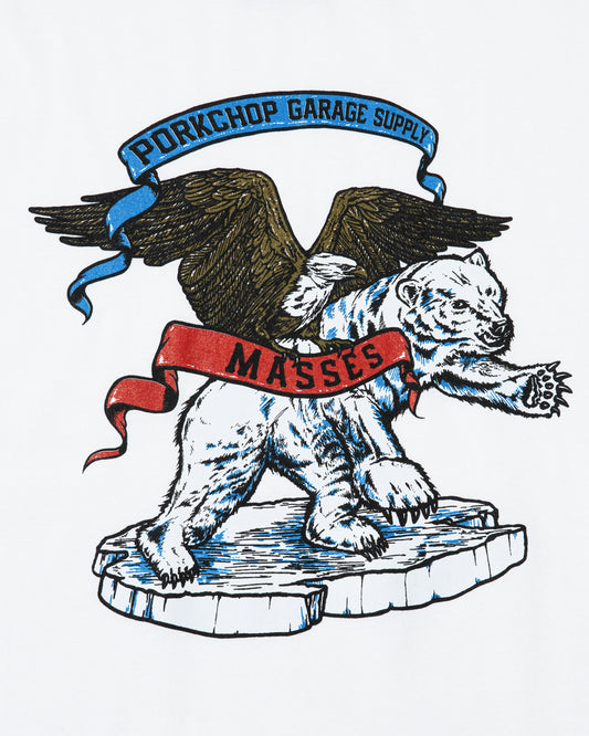 PORKCHOP | POLAR BEAR P T-SHIRT - White