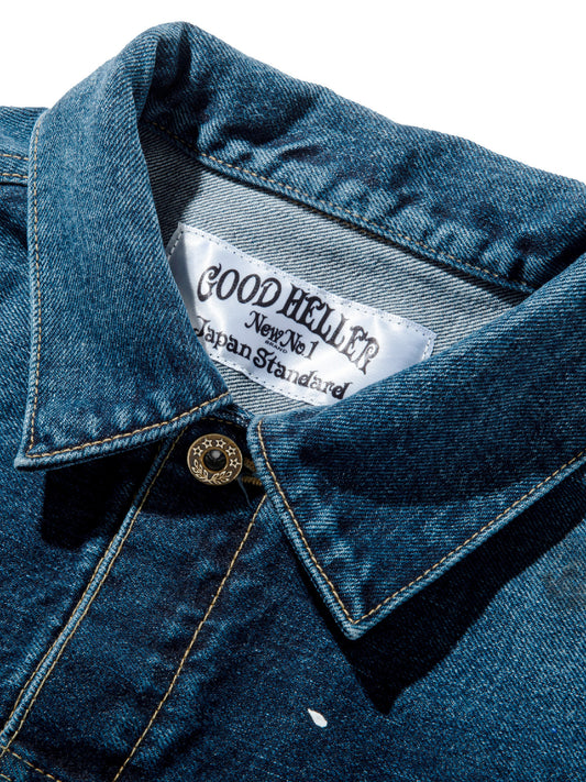 GOOD HELLER | 2ND TYPE USED WASHED WIDE DENIM JKT