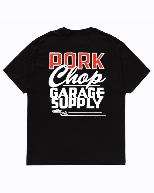 PORKCHOP | MASA SCULP TEE B - Black
