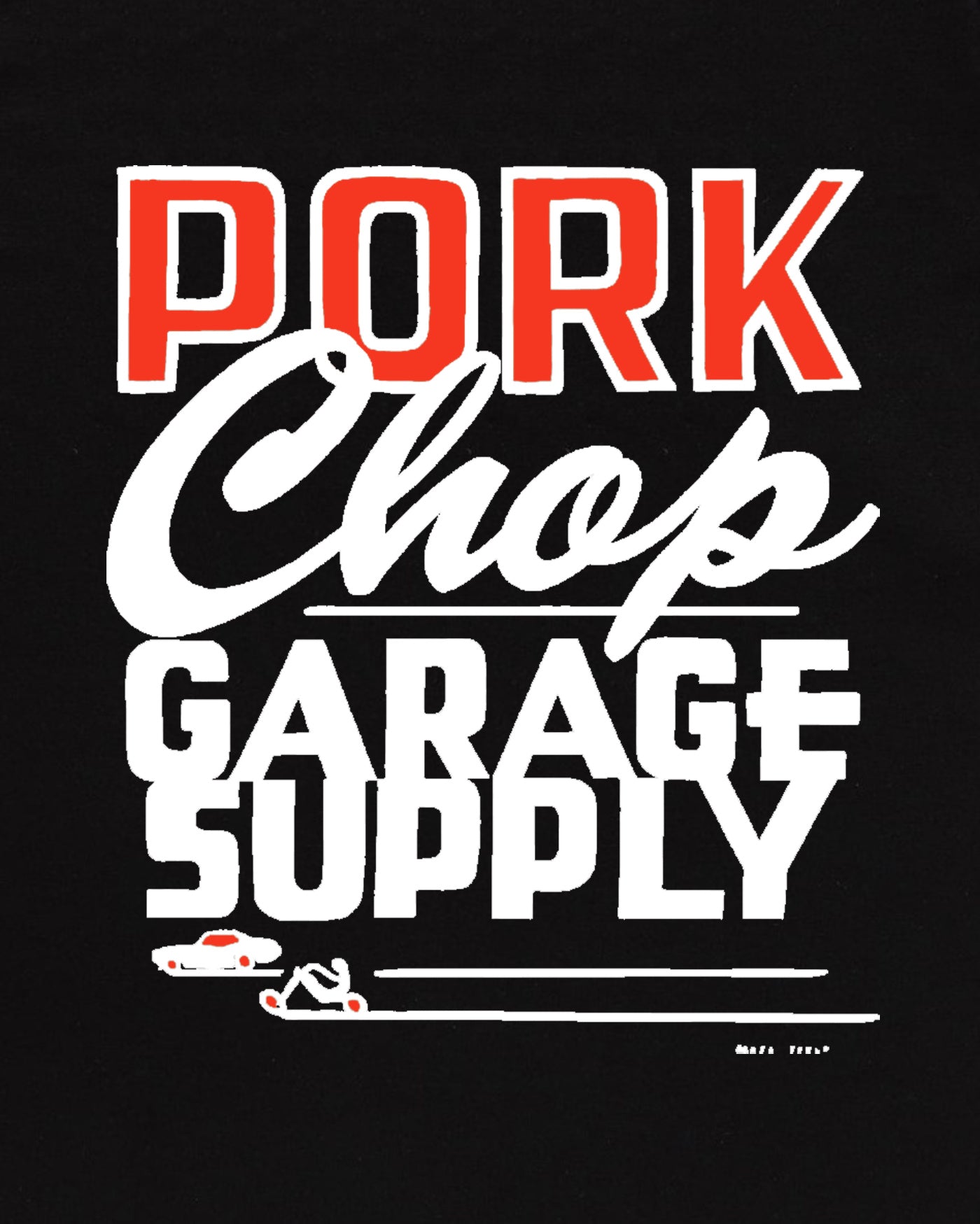 PORKCHOP | MASA SCULP TEE B - Black