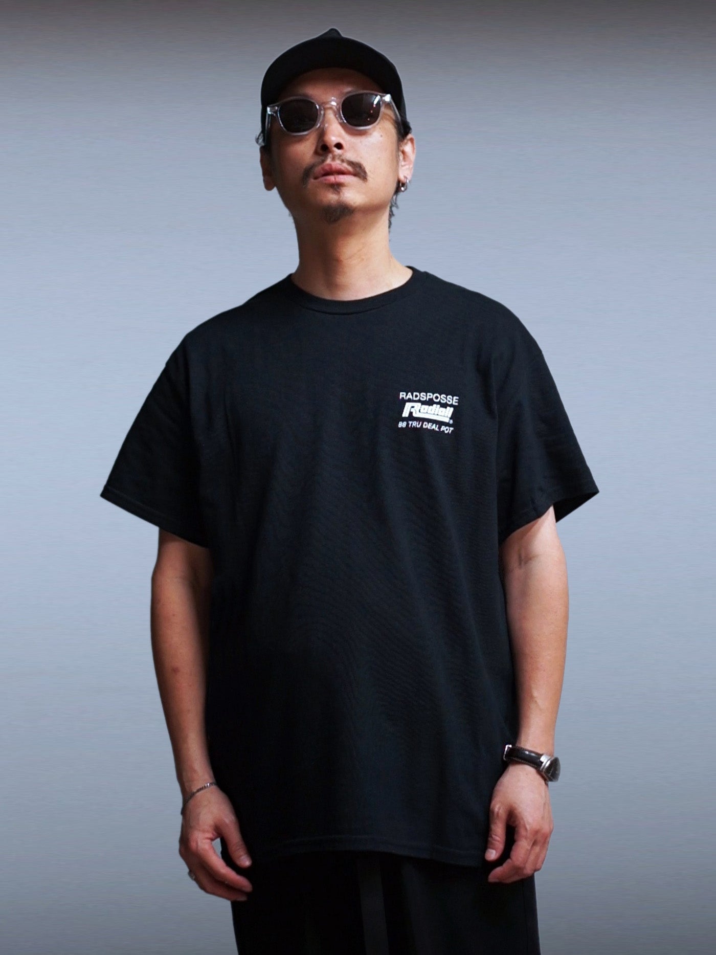 RADIALL | CUTLASS - CREW NECK T-SHIRT S/S - Black