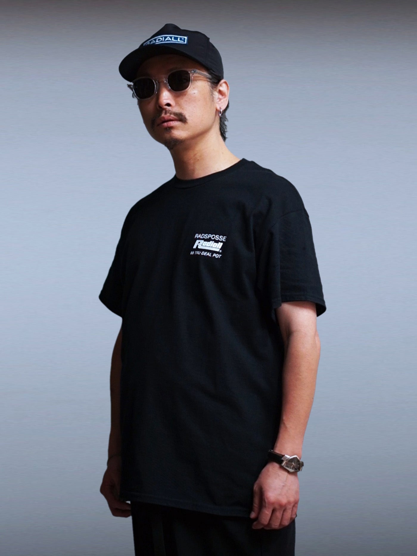 RADIALL | CUTLASS - CREW NECK T-SHIRT S/S - Black