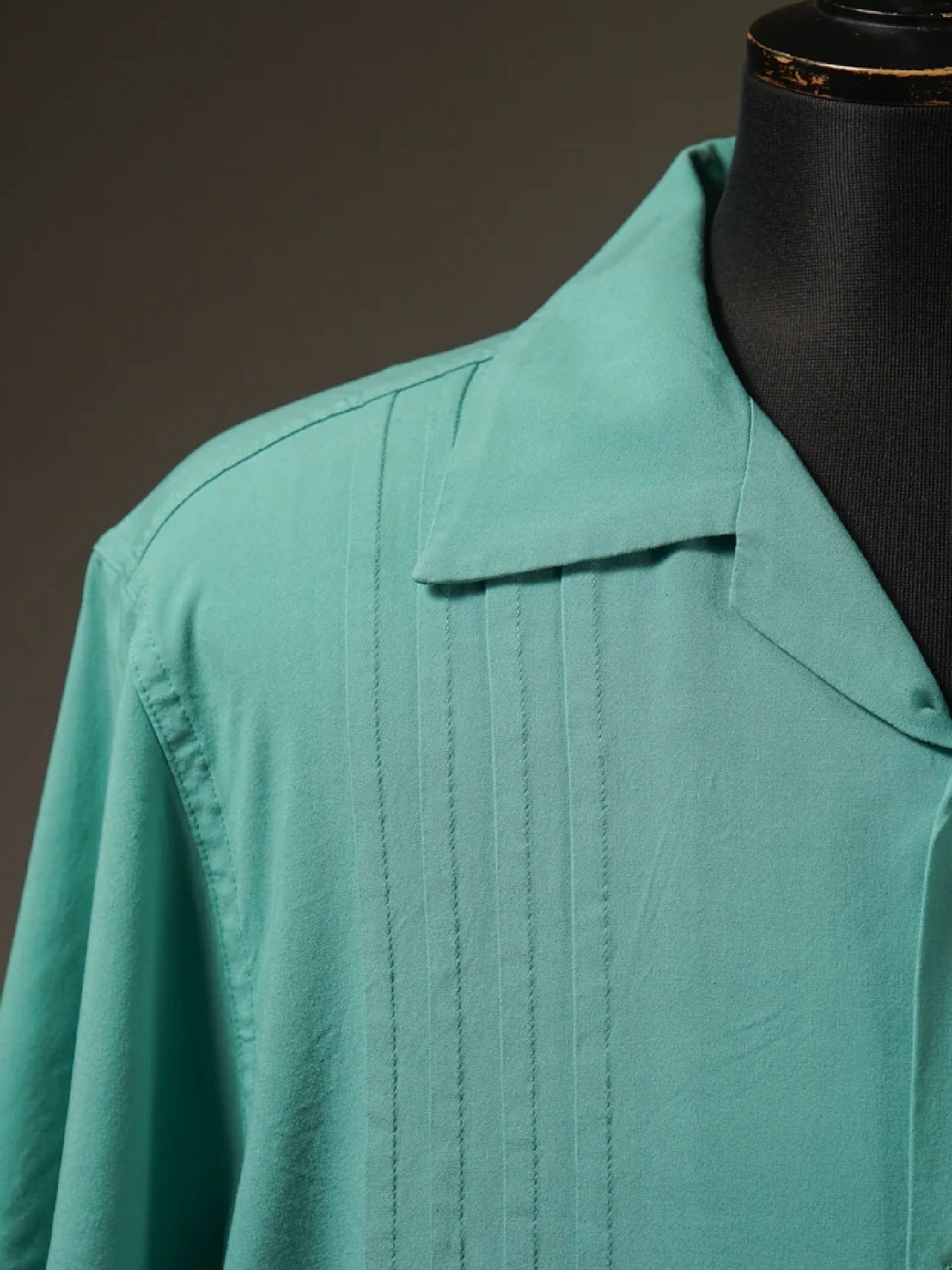 GANGSTERVILLE | RIPTIDE CLUB - S/S GUAYABERA SHIRTS / GSV5114 - Mint Green