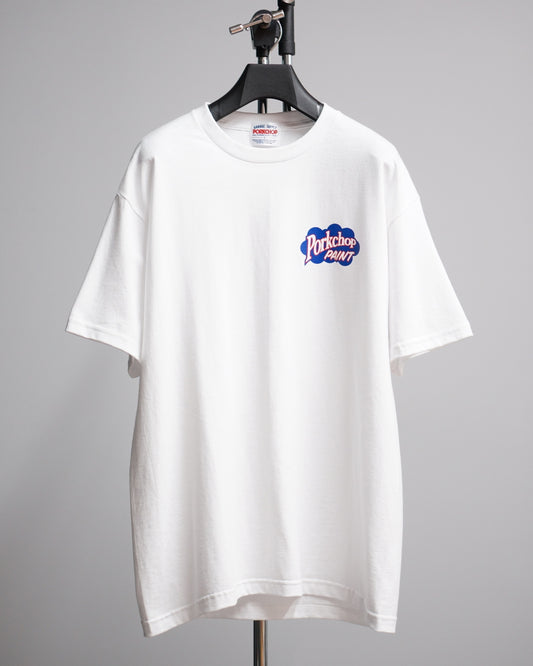 PORKCHOP | PORKCHOP PAINT TEE - White