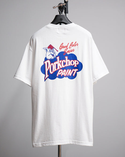 PORKCHOP | PORKCHOP PAINT TEE - White