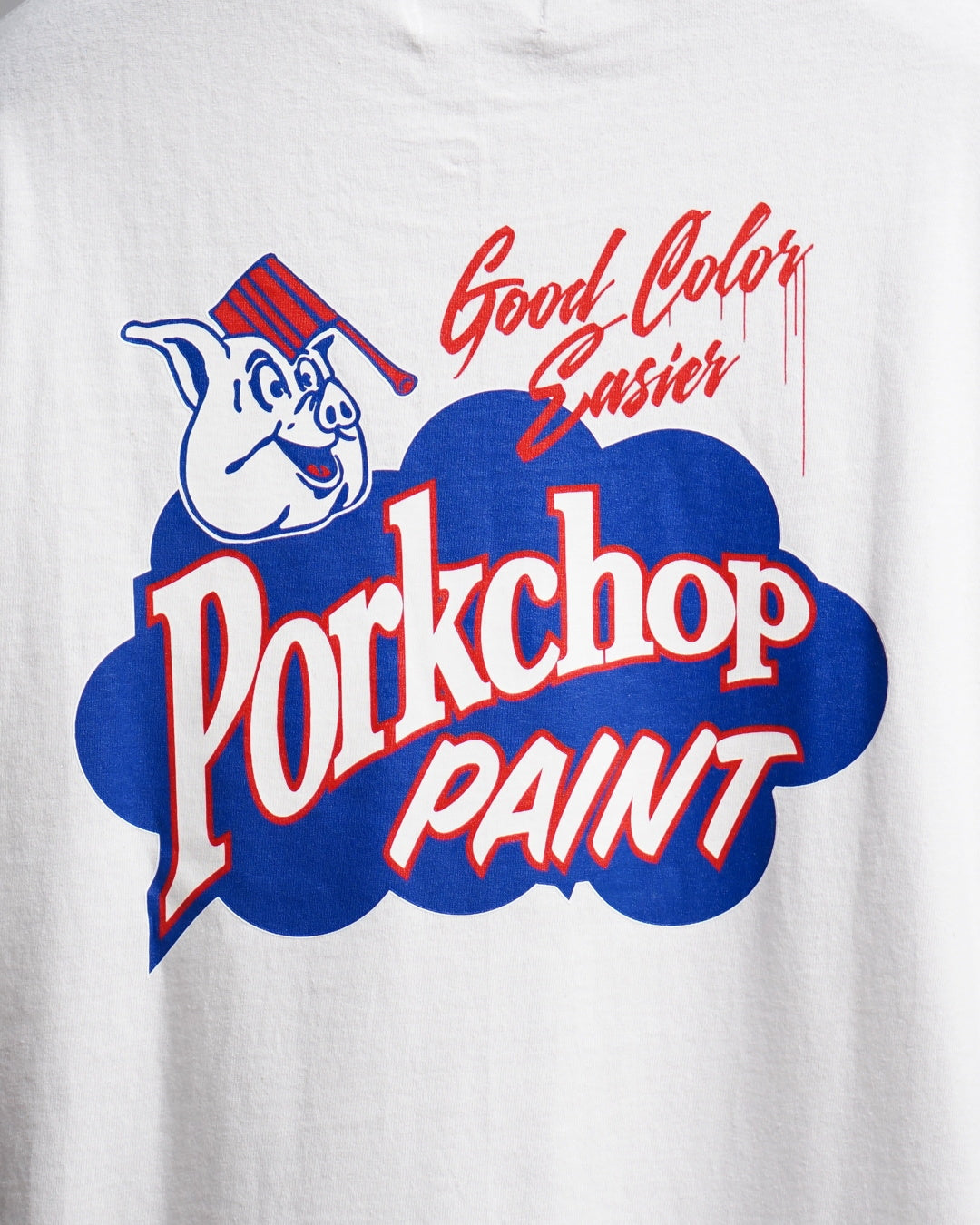 PORKCHOP | PORKCHOP PAINT TEE - White