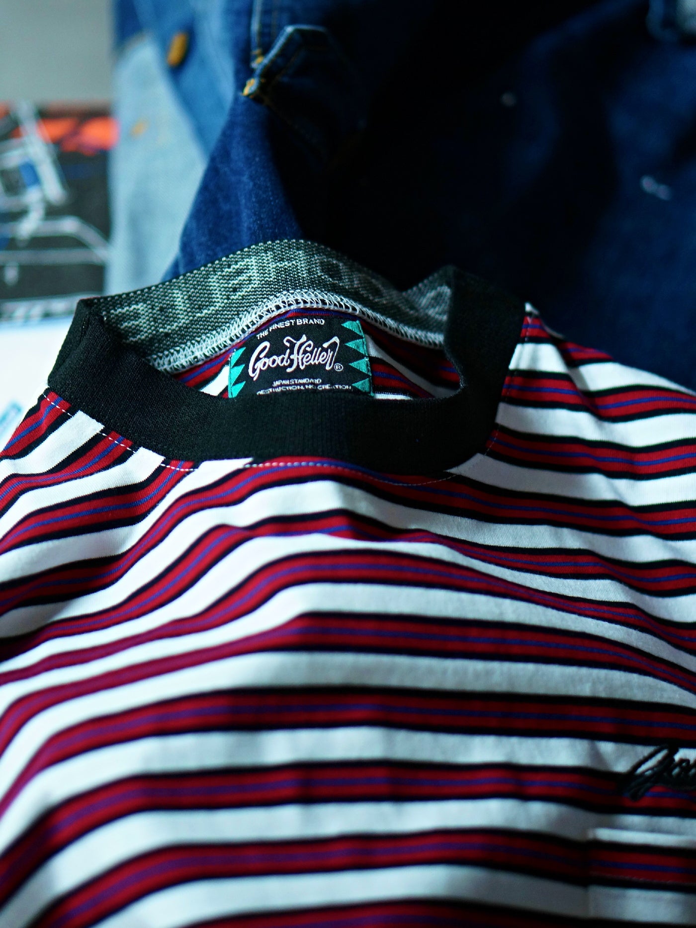【8.23 (Sat) 12:00 Release】GOOD HELLER | BORDER S/S T-SHIRT - Red