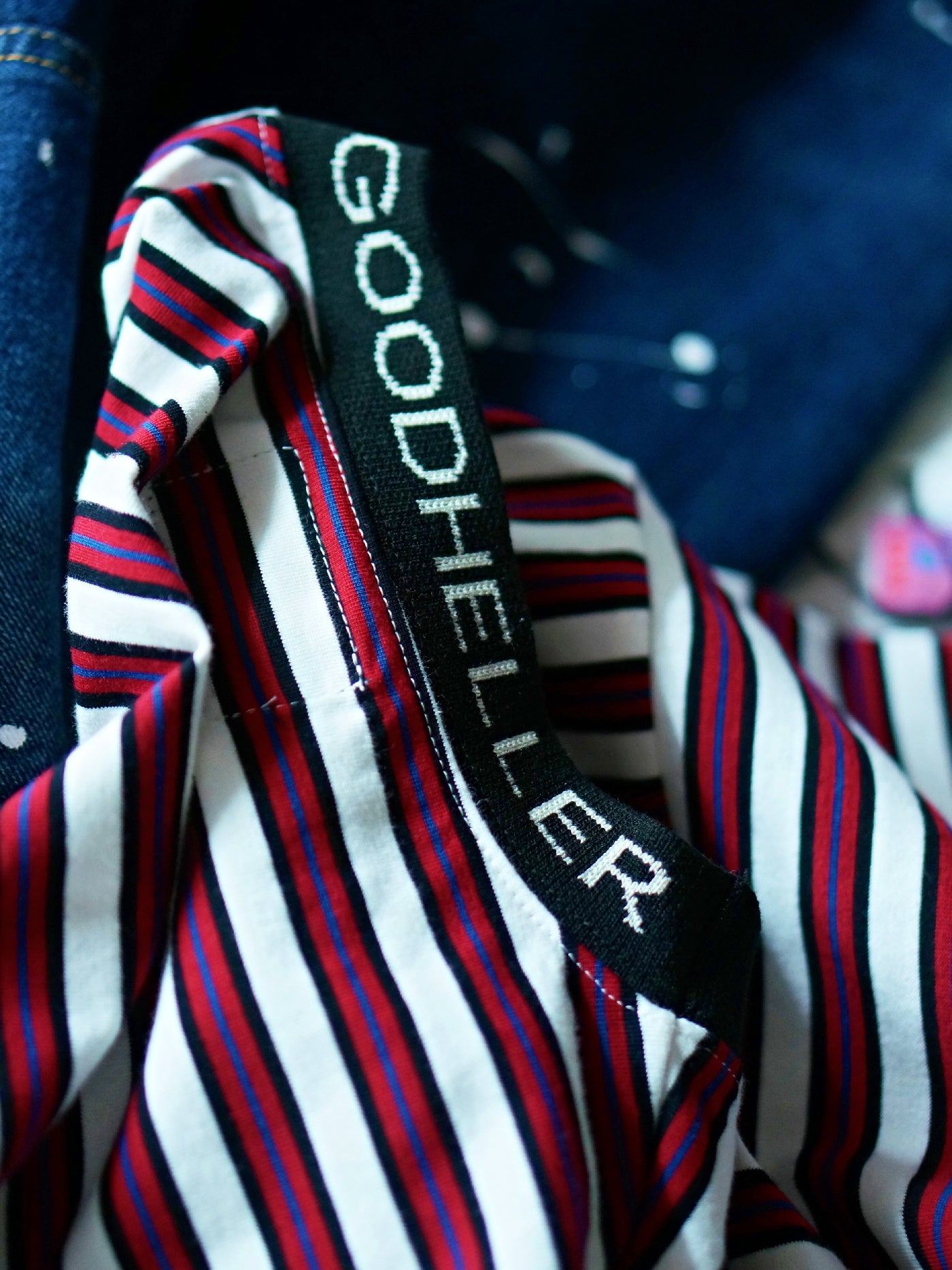 【8.23 (Sat) 12:00 Release】GOOD HELLER | BORDER S/S T-SHIRT - Red