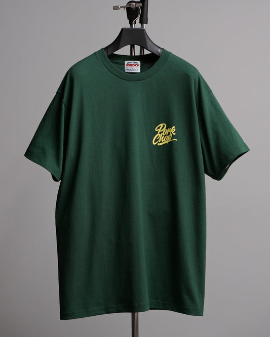 PORKCHOP | STENCIL CS TEE - Forest Green