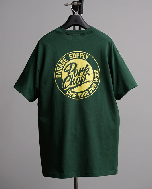 PORKCHOP | STENCIL CS TEE - Forest Green