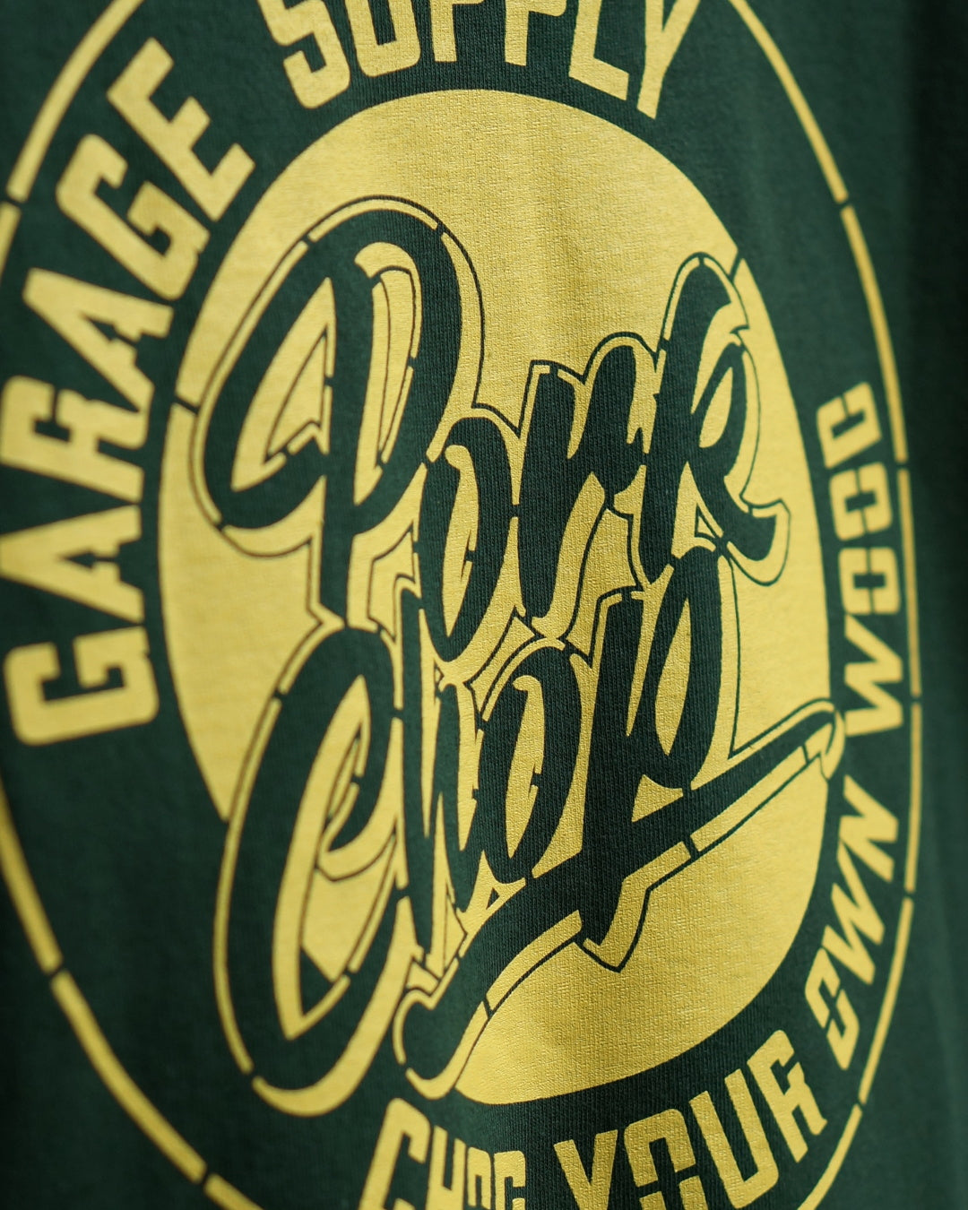 PORKCHOP | STENCIL CS TEE - Forest Green