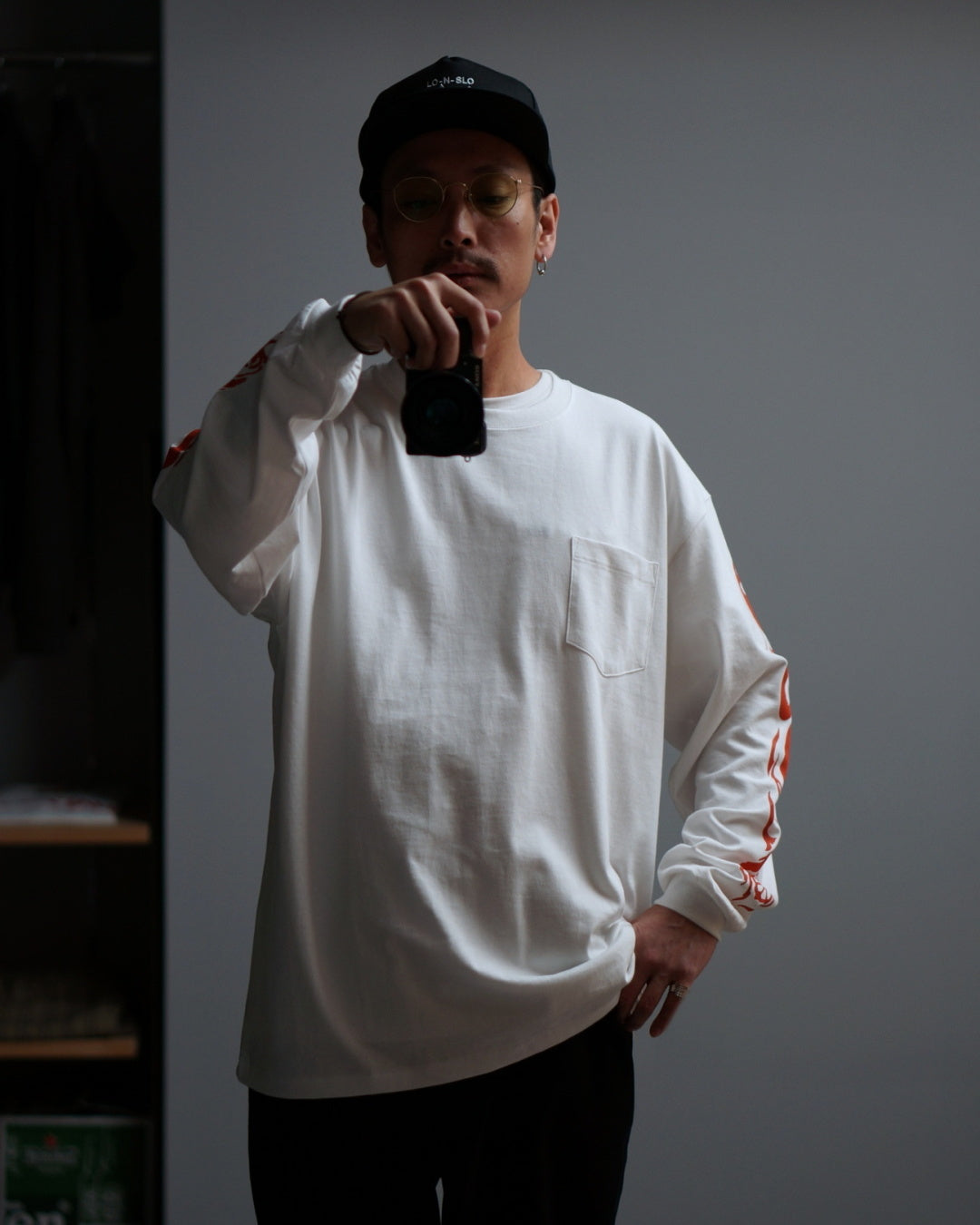 RADIALL | LO-N-SLO - CREW NECK T-SHIRT L/S - White
