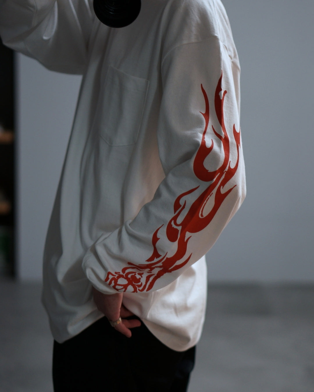 RADIALL | LO-N-SLO - CREW NECK T-SHIRT L/S - White