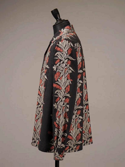 【3.13 (Fri) Release】BY GLADHAND | TROPICAL - L/S HAWAIIAN SHIRT / BYGH6109 - Black