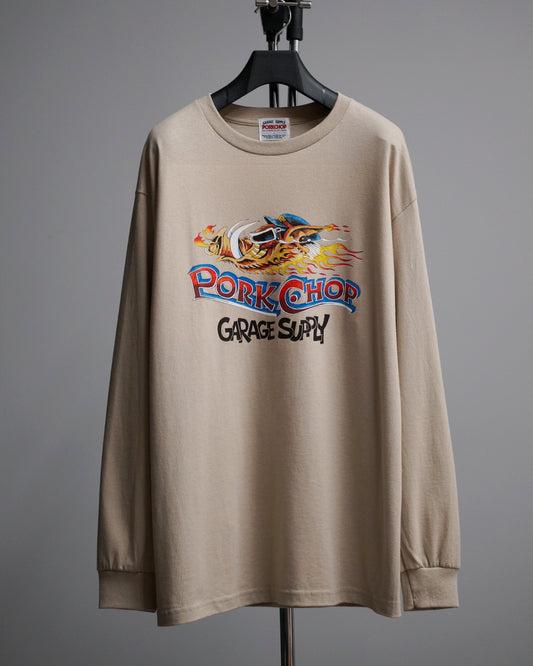 PORKCHOP | WILD PORK L/S TEE - Sand
