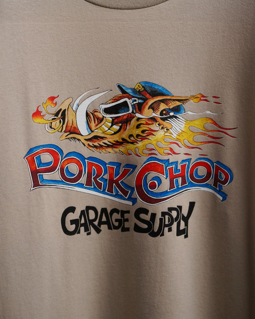 PORKCHOP | WILD PORK L/S TEE - Sand