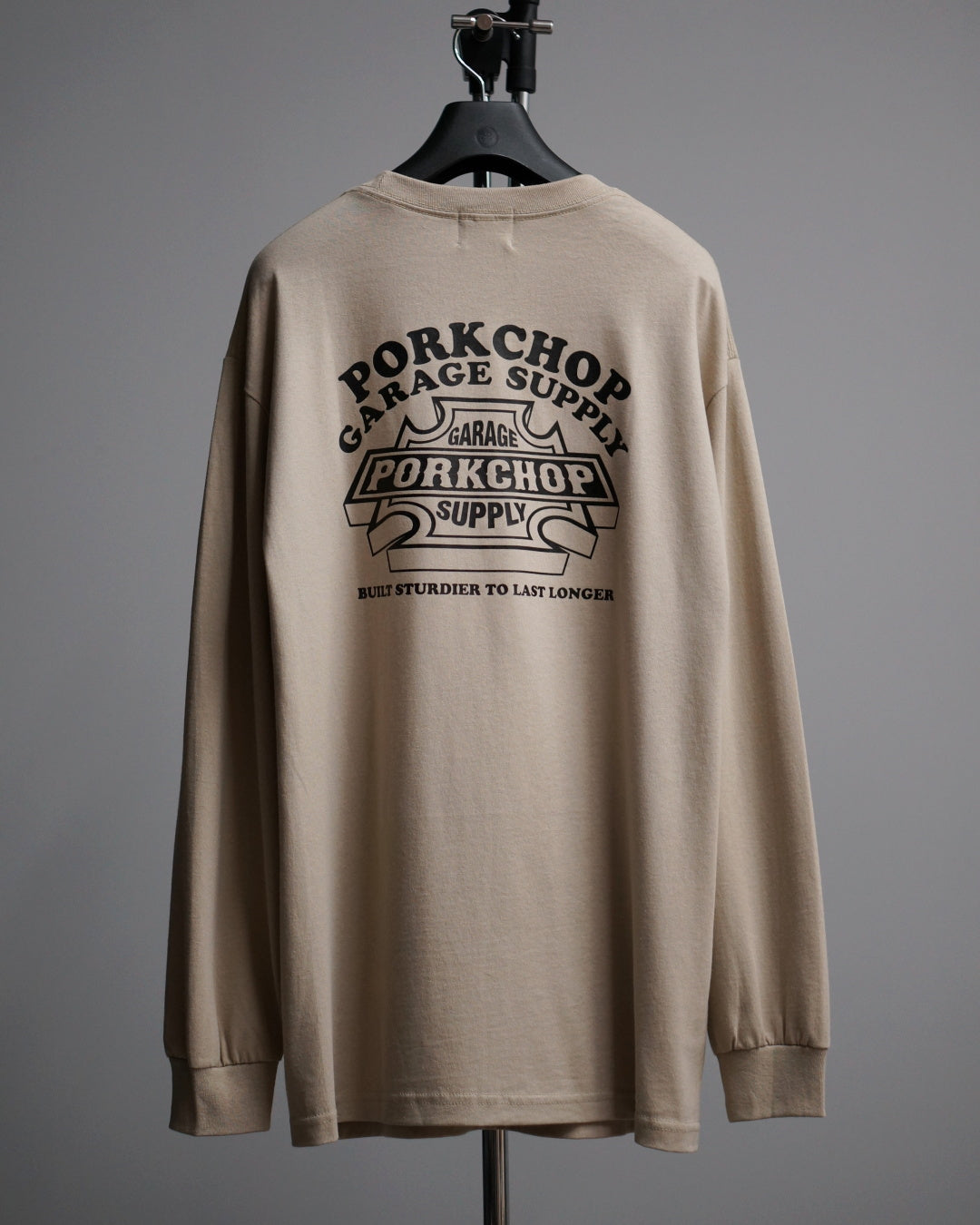 PORKCHOP | WILD PORK L/S TEE - Sand