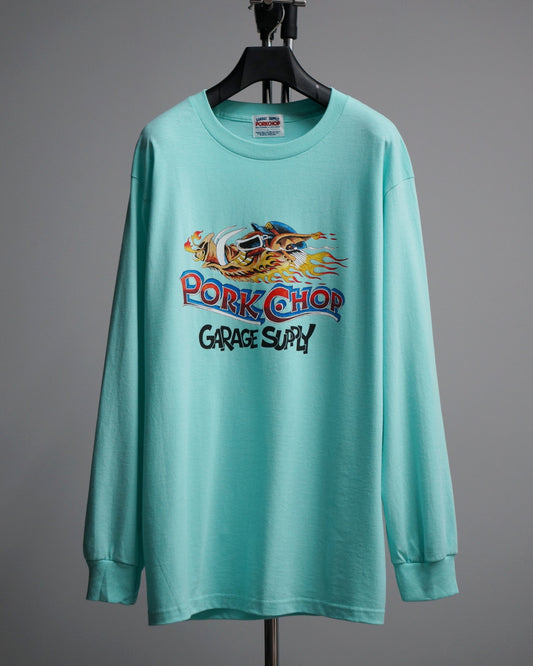 PORKCHOP | WILD PORK L/S TEE - Celadon