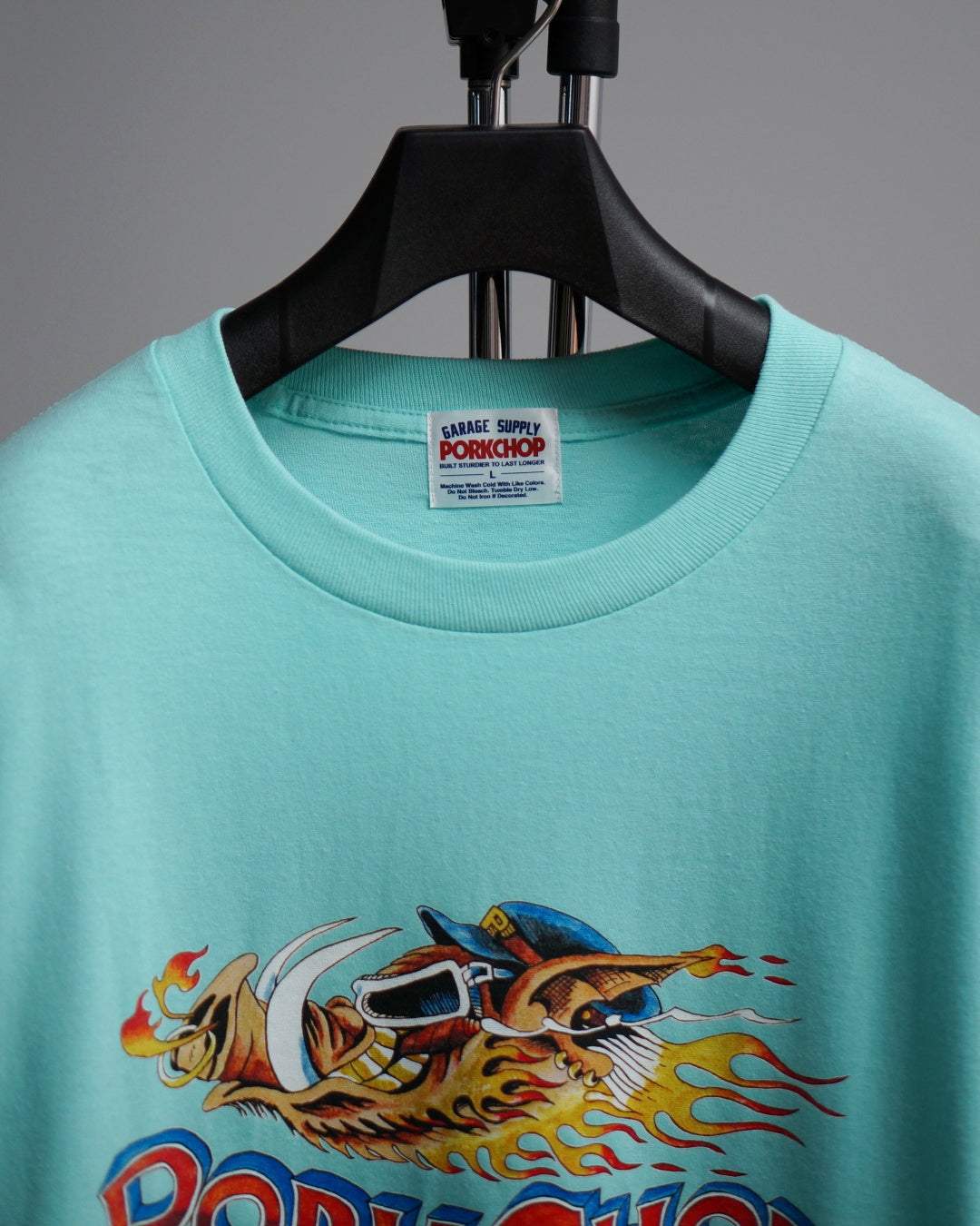 PORKCHOP | WILD PORK L/S TEE - Celadon