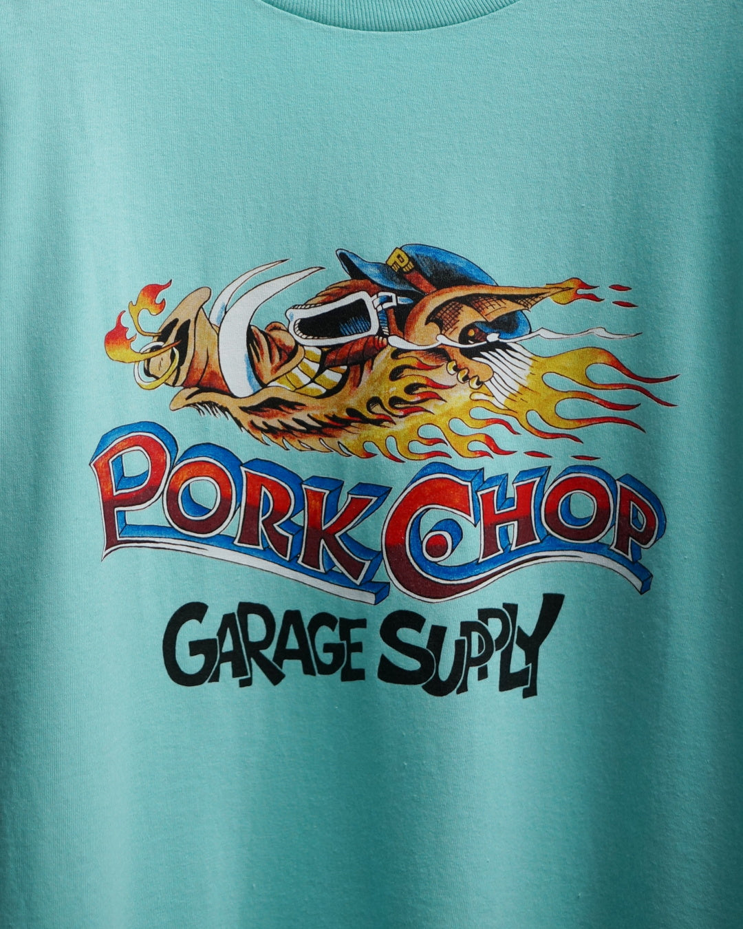 PORKCHOP | WILD PORK L/S TEE - Celadon
