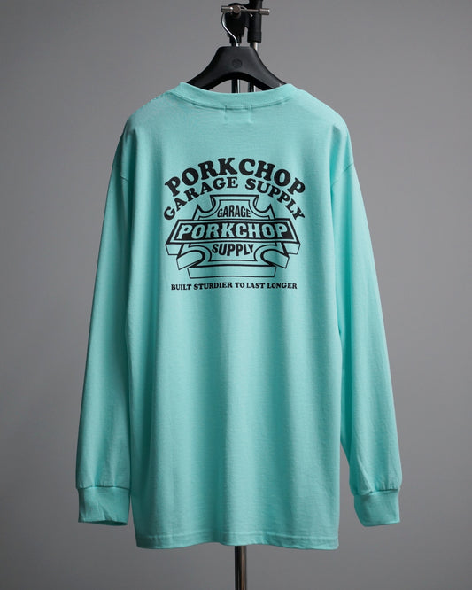 PORKCHOP | WILD PORK L/S TEE - Celadon
